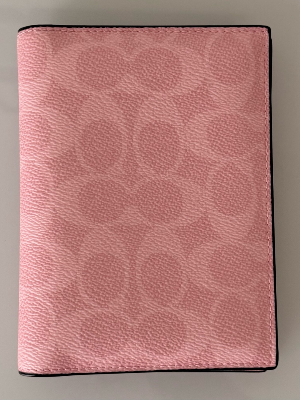 Coach Pink Signature Passport Case